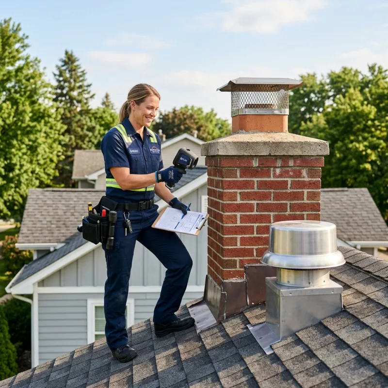 Technician removing a deceased bird from an indoor space in Parkville